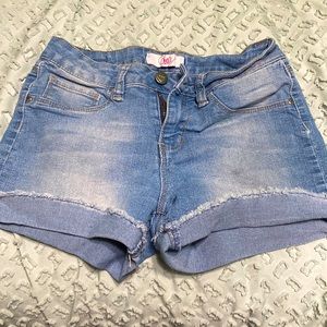 Blue jean shorts